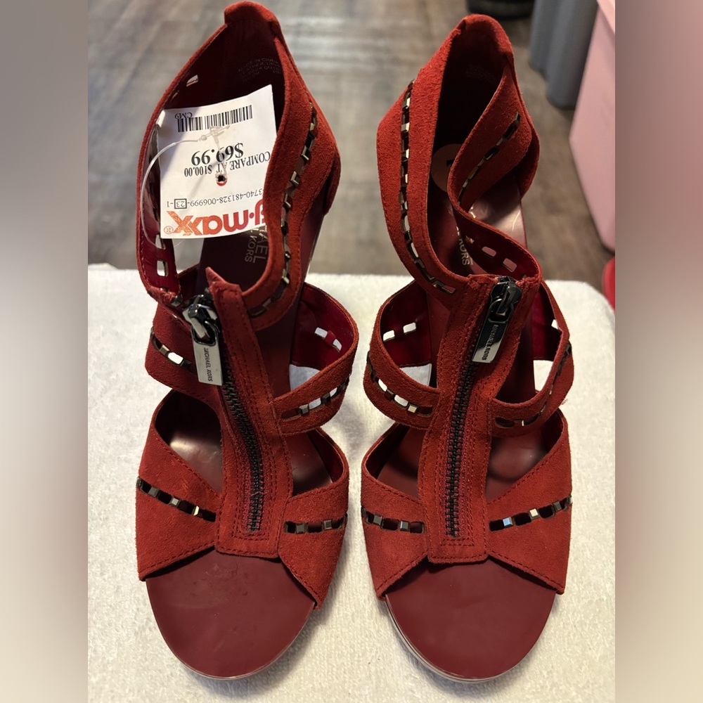 Brand New Suede Heels By MICHAEL KORS - Size 7 - Heel Height 4” - Box 1A